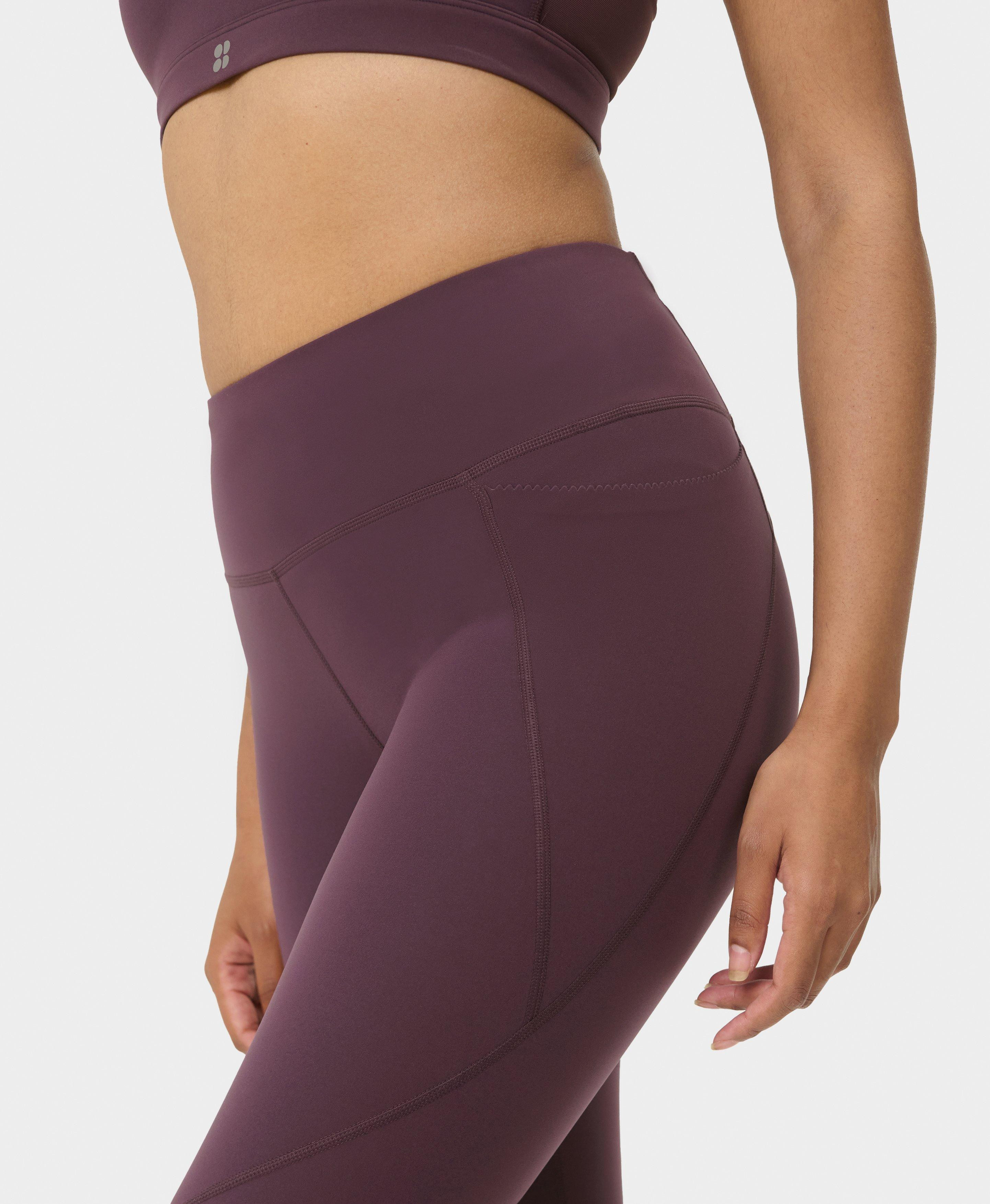 Power Mini Scalloped Edge Workout Leggings - Neptune Purple | Women's Leggings | Sweaty Betty | Sweaty Betty UK