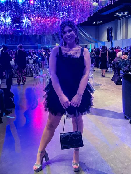 cutest black tulle dress for the martini shake off - paired with platform heels & fun accessories ✨

Dress would be perfect for any formal event coming up and was so much fun to wear 🤩

#LTKunder100 #LTKwedding #LTKshoecrush