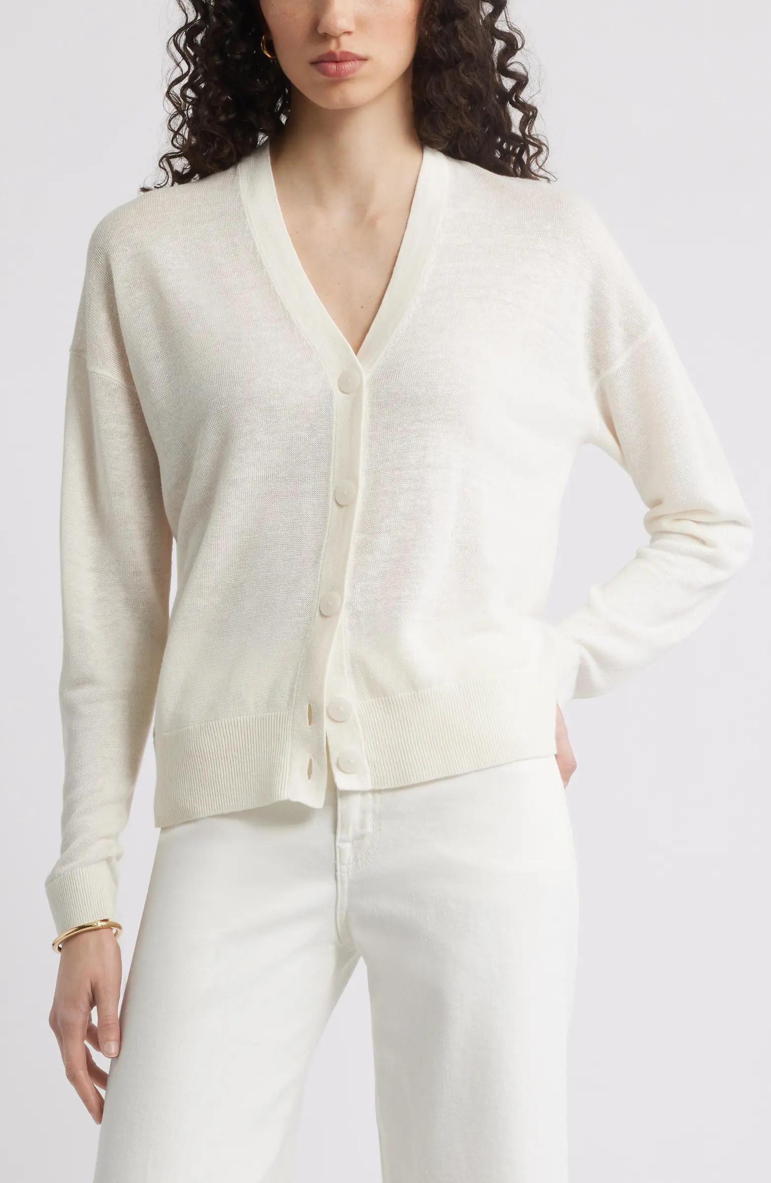 Nordstrom Linen Blend Cardigan | Nordstrom | Nordstrom