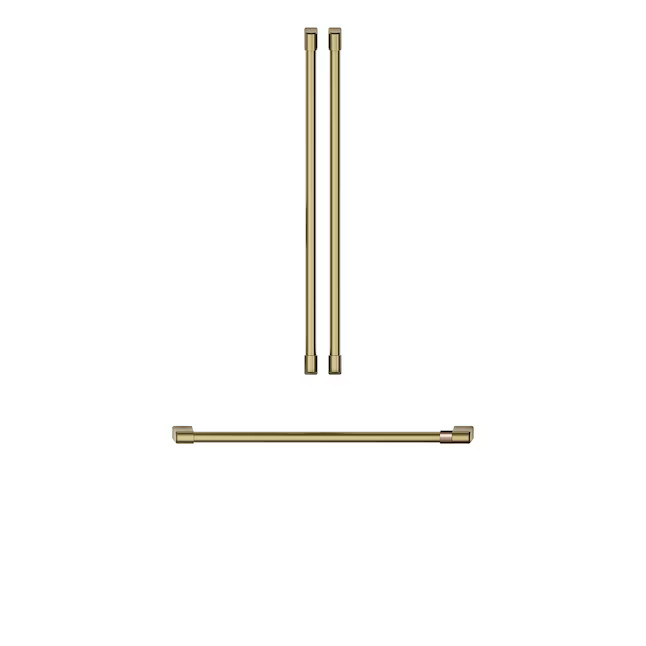 Cafe French Door Refrigerator 3 Piece Handle Kit- Brushed BrassItem #5333674 |Model #CXLB3H3PMCG | Lowe's