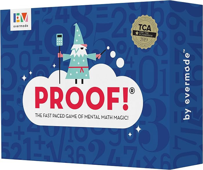 Evermade Proof Math Game - Fast-Paced Mental Math Card Game for Kids Ages 9-12, Teens & Adults - ... | Amazon (US)