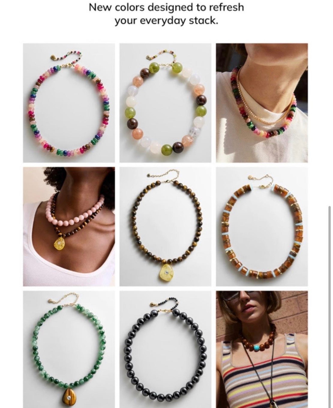 Sitewide sale 25% off I picked up a couple of new necklaces this weekend.