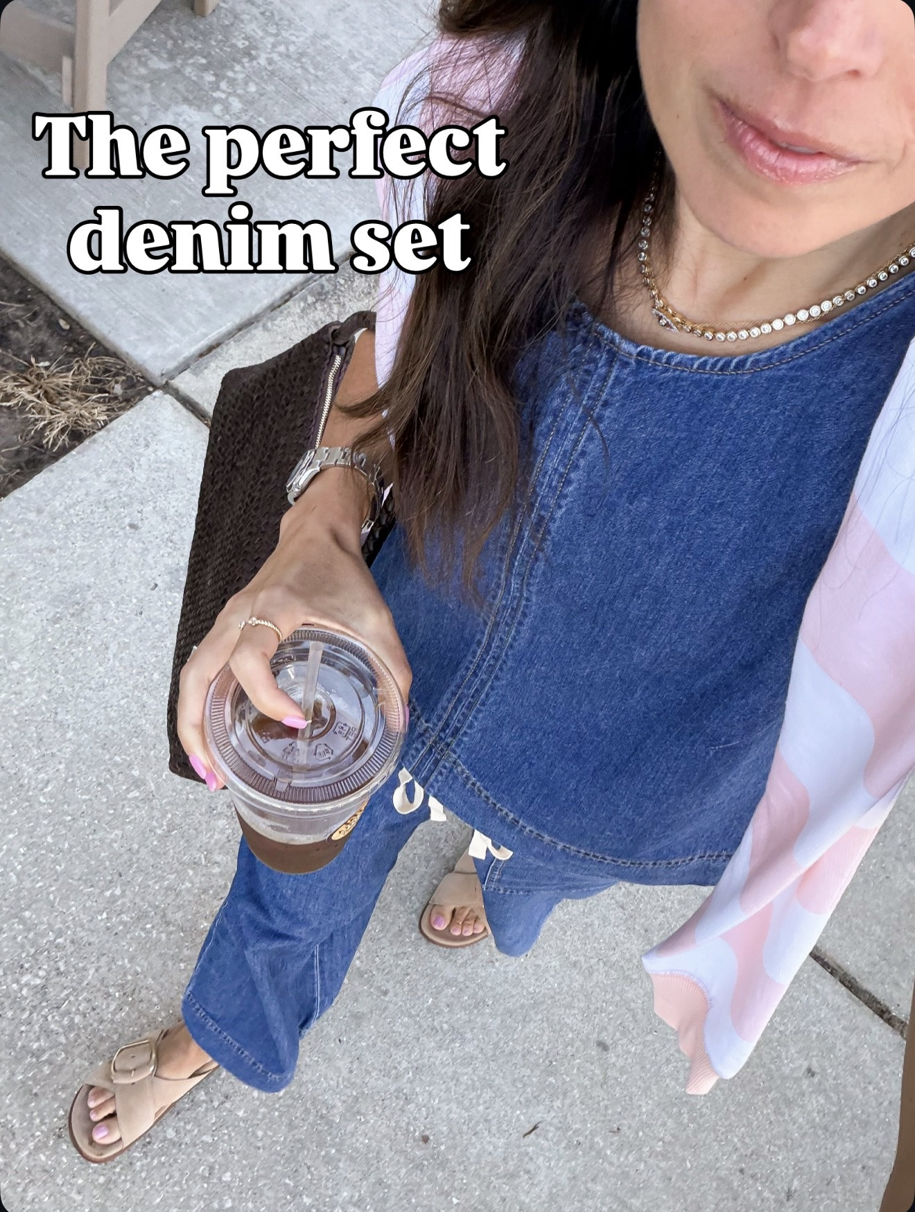 The denim set I threw on more than I planned to… and loved every time 🤍wearing size xs 

#LTKTravel #LTKOver40 #LTKSeasonal