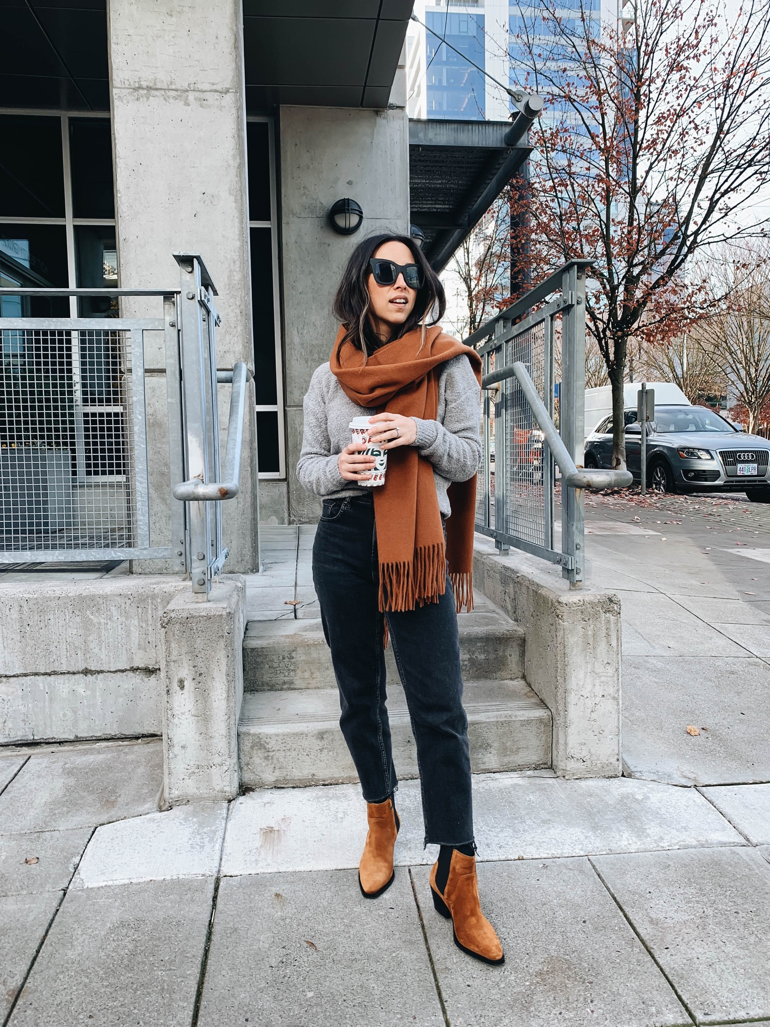 Everlane western boot- on sale! Run TTS. 

Cognac boots. Western booties. Neutral capsule wardrobe. 

#LTKSeasonal #LTKsalealert #LTKshoecrush