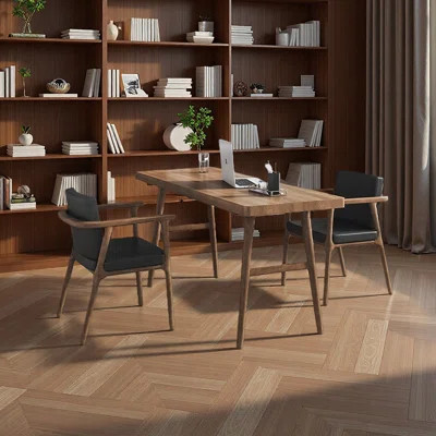 Deese Solid Wood Writing Desk | Wayfair North America