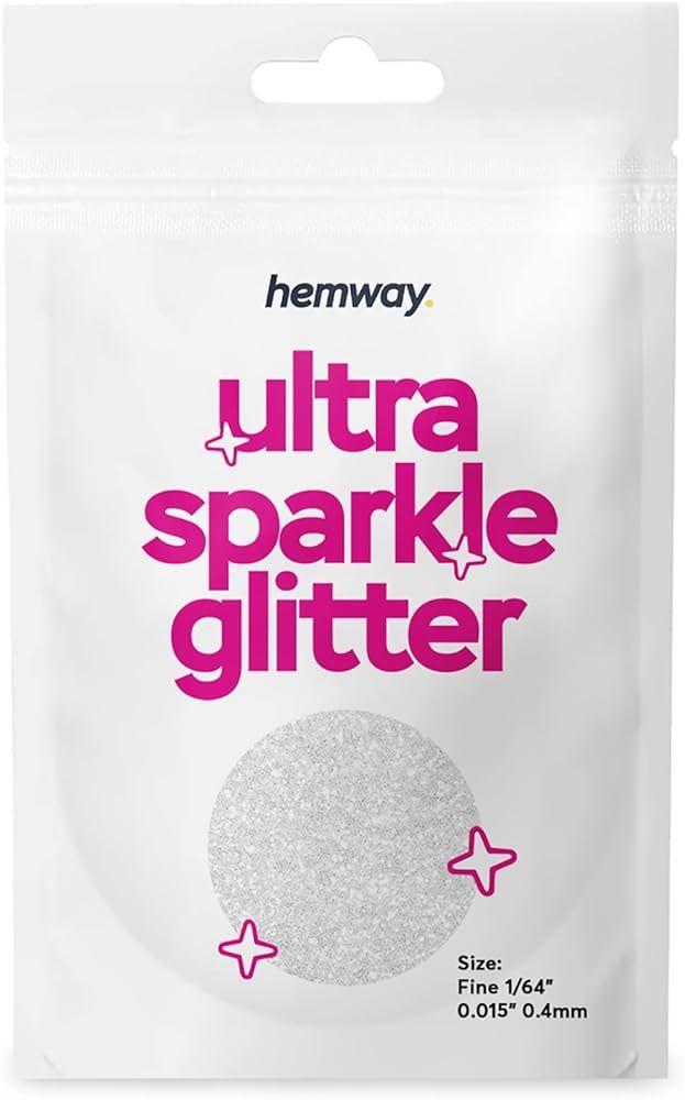 Hemway Premium Ultra Sparkle Glitter Multi Purpose Metallic Flake for Arts Crafts Nails Cosmetics... | Amazon (US)