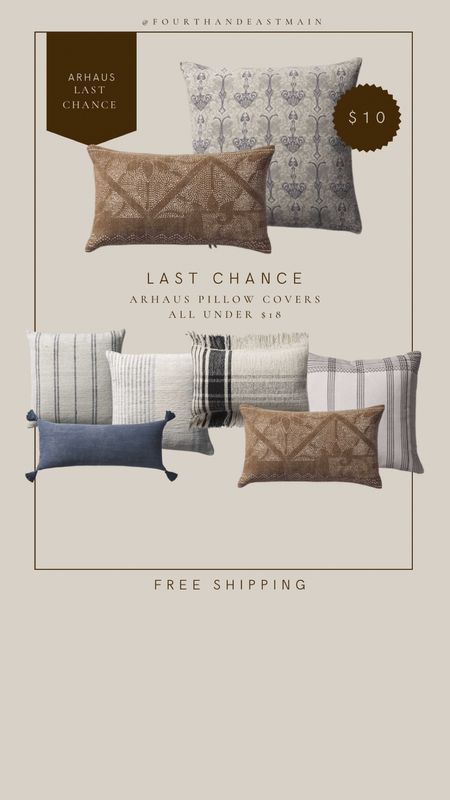 arhaus added new pillow covers to their last chance. these are all under $18!

#LTKhome