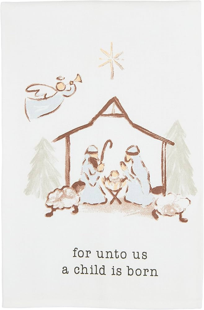 Mud Pie Nativity Cotton Towel, for, 26" x 16 1/2" | Amazon (US)