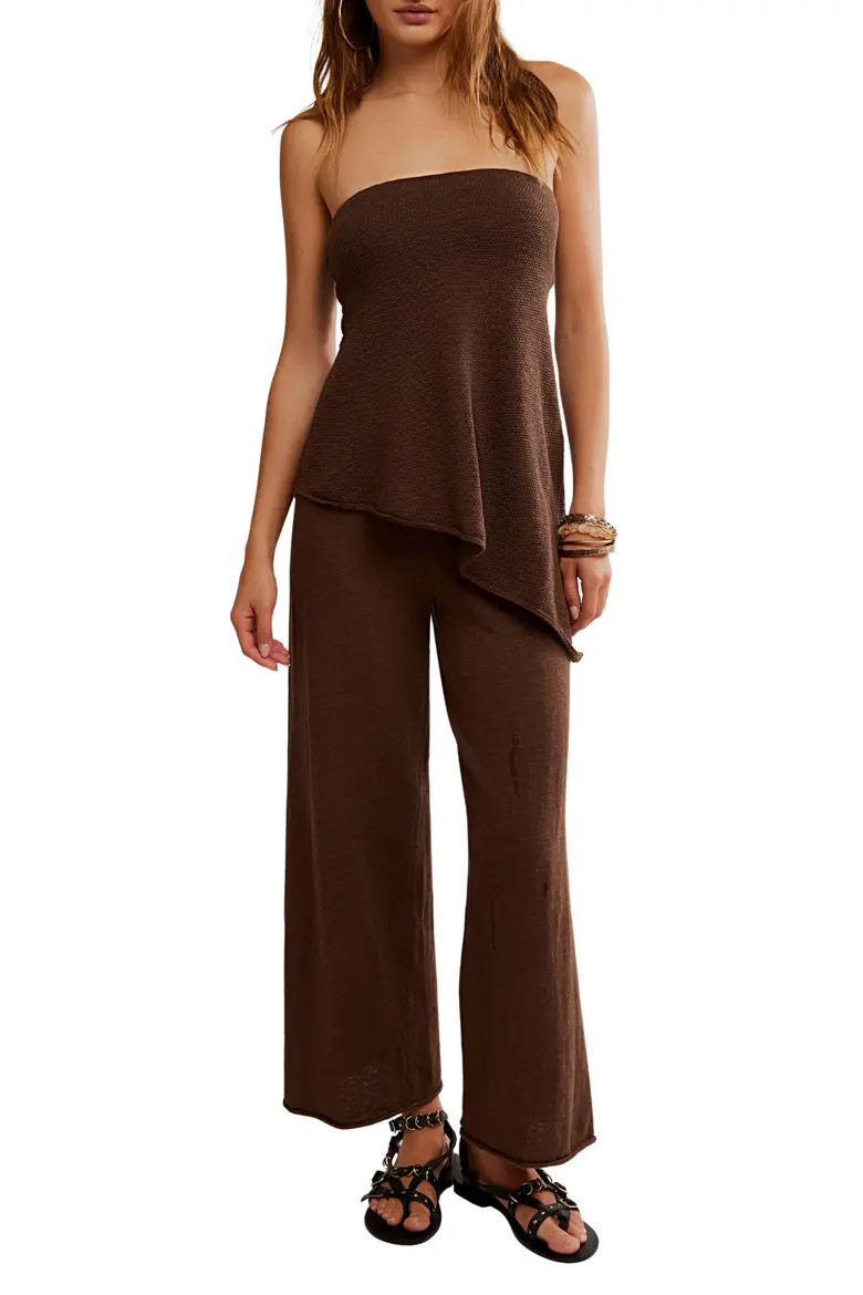 Krista Tube Top & Crop Wide Leg Pants Set (Women) | Nordstrom | Nordstrom