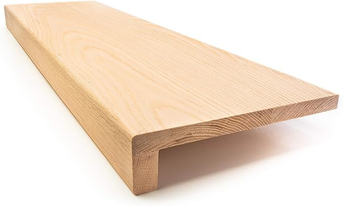 Solid Red Oak Stair Tread with Large (1 3/4") Square Nose Profile (36" x 11 1/2") | Amazon (US)