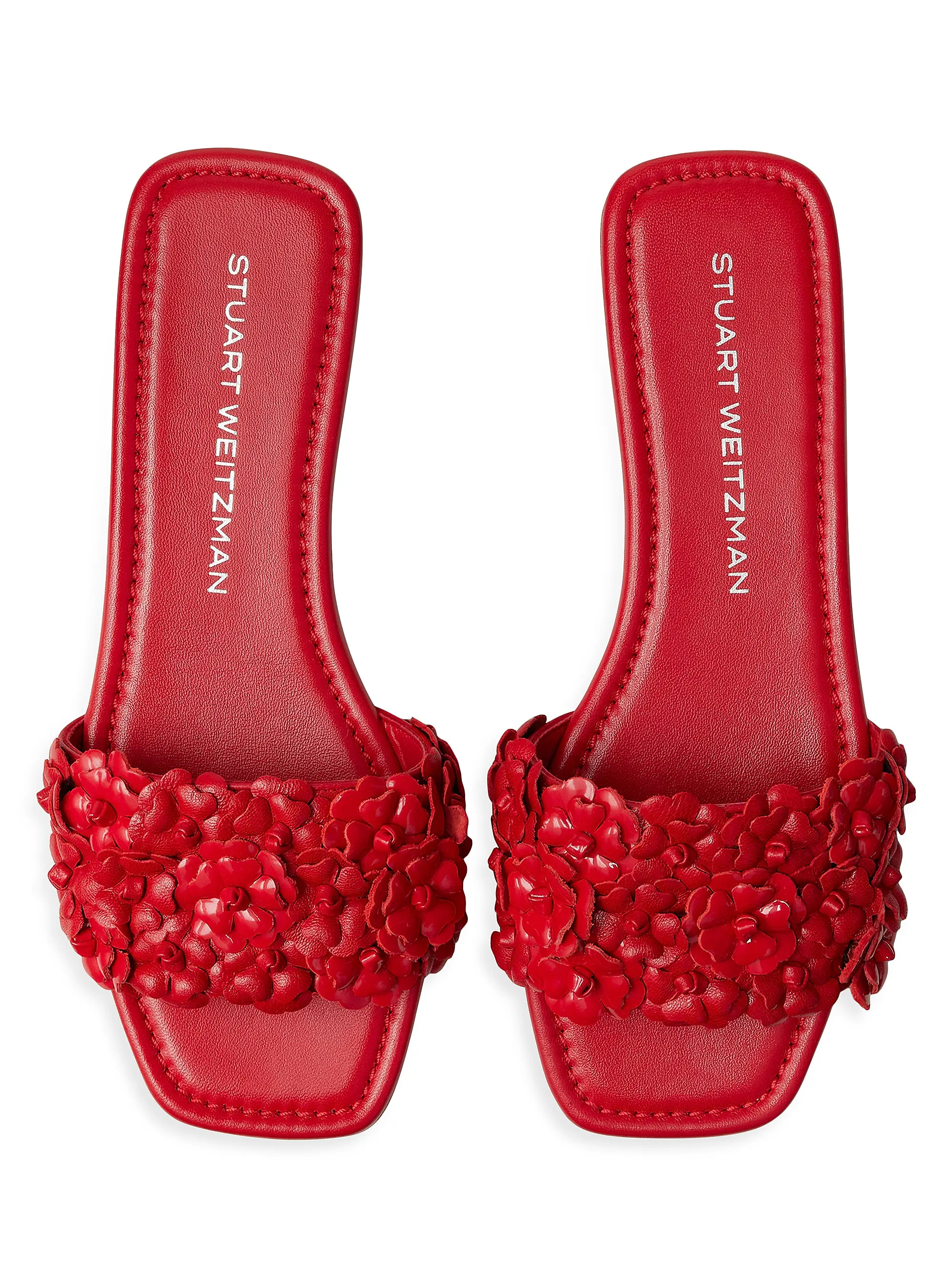 Meadow Floral Lacquered Leather Sandals | Saks Fifth Avenue