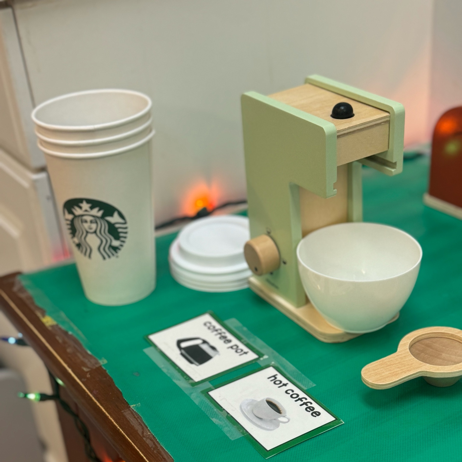 Starbucks dramatic play in our preschool classroom 

#LTKHoliday #LTKKids