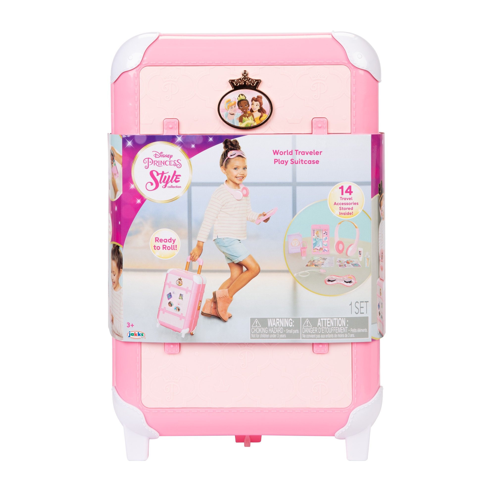Disney Princess Style Collection World Traveler Child Suitcase Playset | Walmart (US)