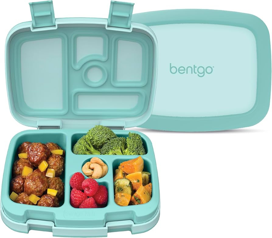 Bentgo Kids Bento-Style 5-Compartment Leak-Proof Lunch Box - Just-Right Portions for Ages 3 to 7,... | Amazon (US)