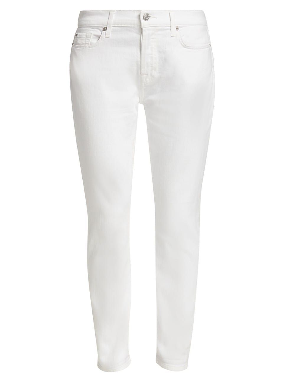 7 For All Mankind Luxe Vintage Josefina White Jeans | Saks Fifth Avenue