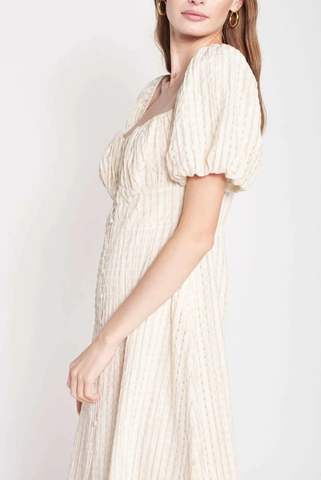 CECILIA PUFF SLEEVE DRESS | LIV & Company