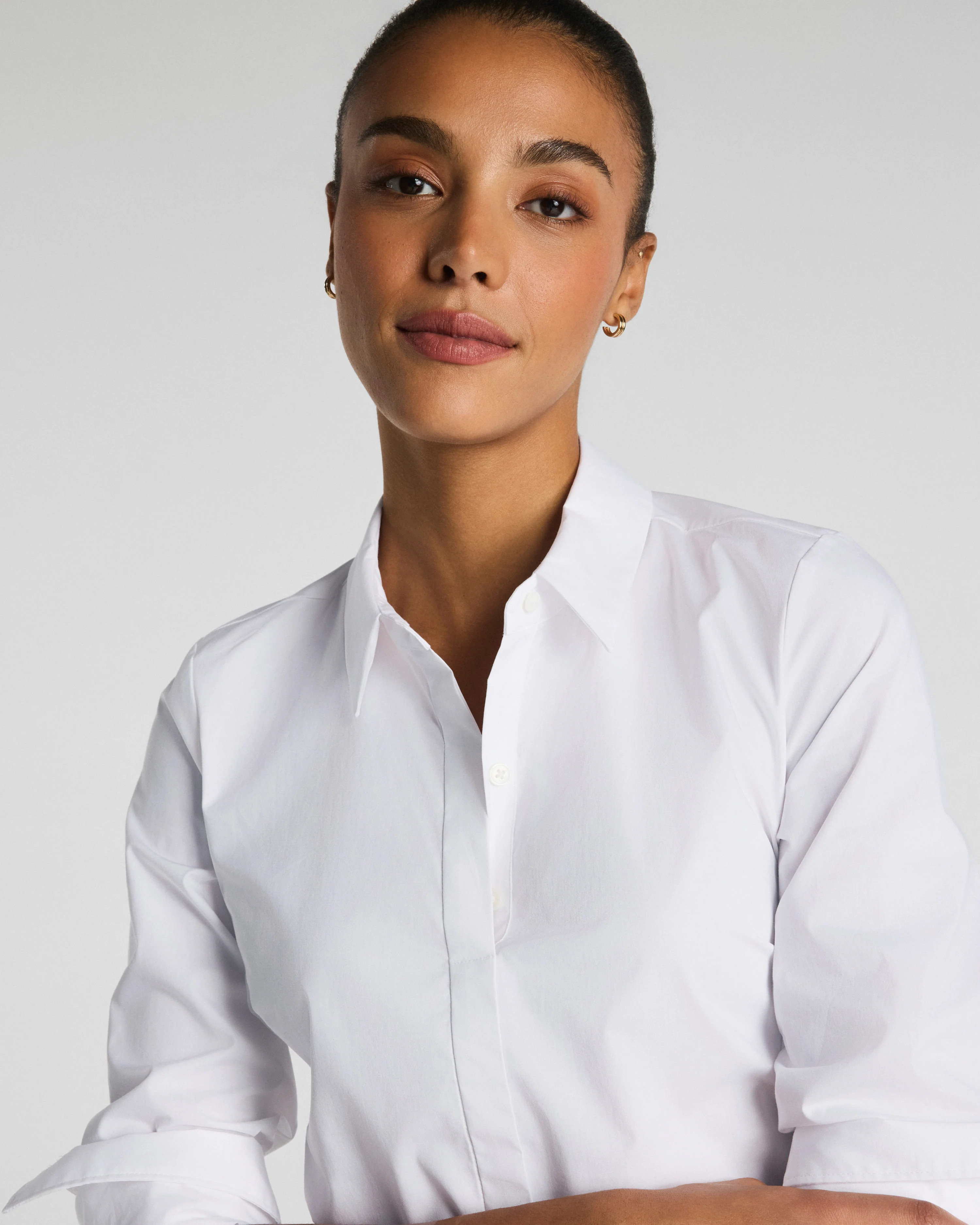 Poplin No-Gape Tailored Button Down | Spanx