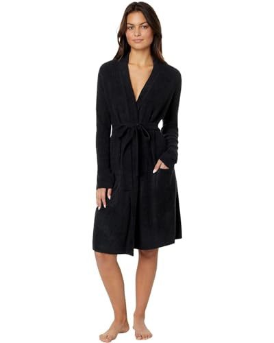 Barefoot Dreams® CozyChic Lite® Ribbed Robe, Black, S/M | Amazon (US)