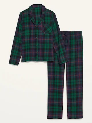 Matching Printed Flannel Pajama Set for Women | Old Navy (US)