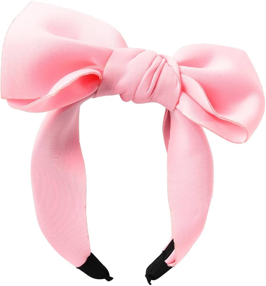 Hairband - Headband with Big Bow, Pink, for Women and Girls, Hair Accessories for Party and Cospl... | Amazon (US)