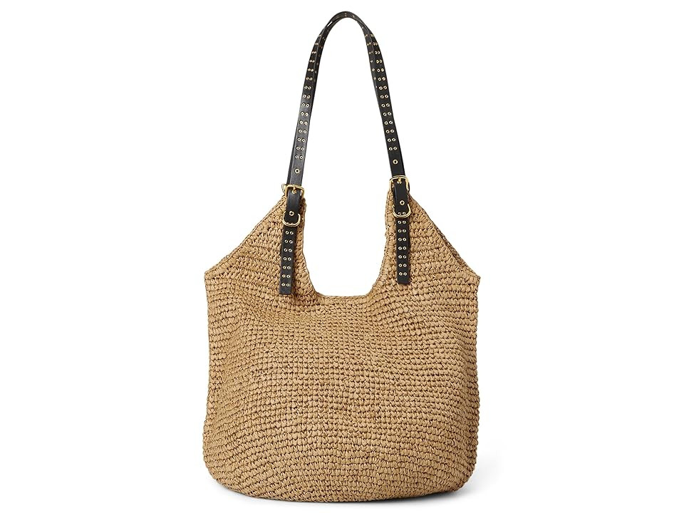 Madewell Straw Grommet Slouch Tote Tote Handbags Natural, Paper/Raffia/Straw | Zappos