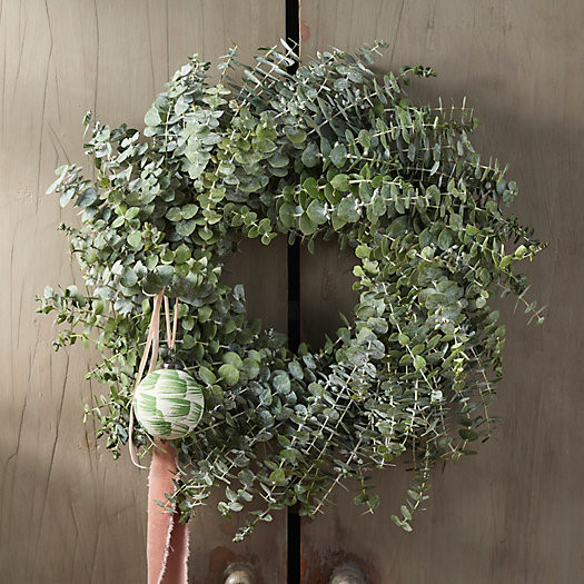 Fresh Baby Blue Eucalyptus Wreath | Terrain
