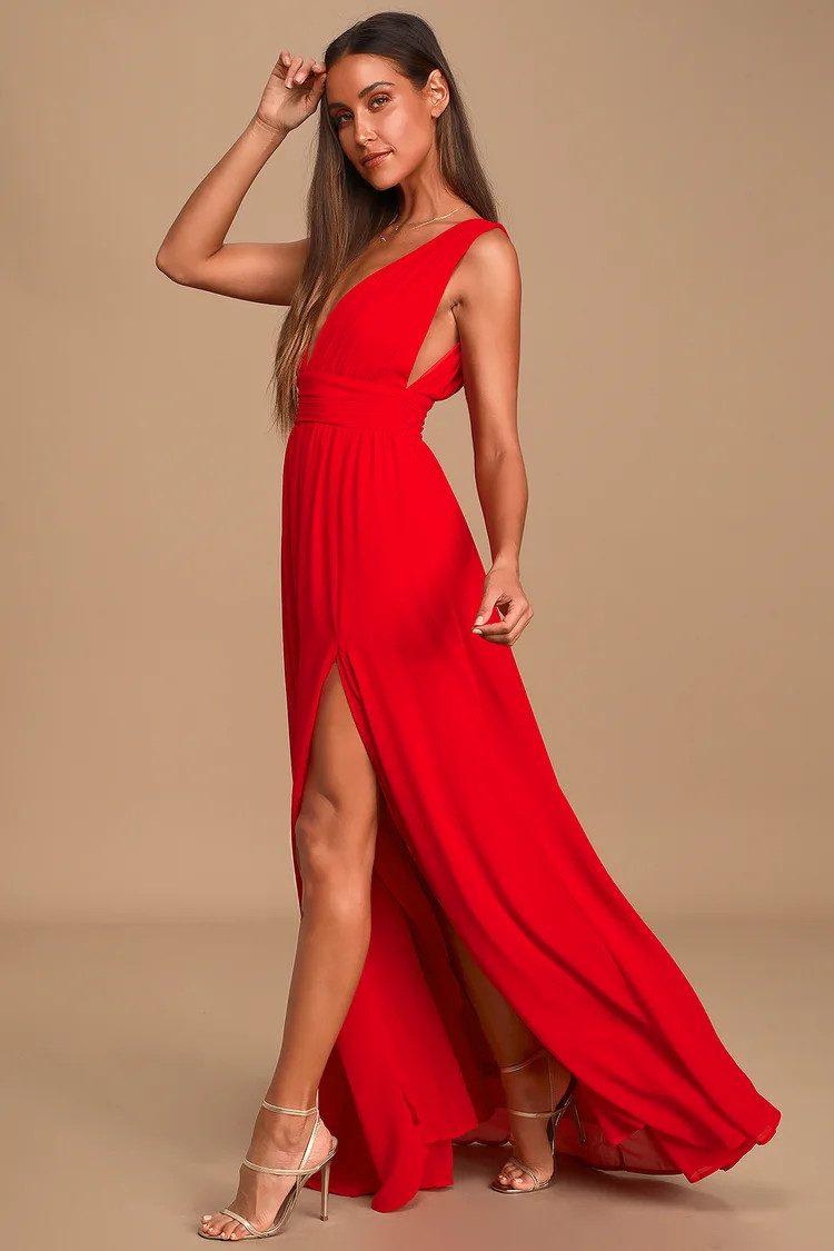 Heavenly Hues Red Maxi Dress | Lulus (US)