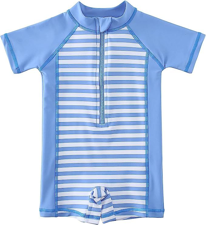 Wishere Baby Boy Girl Rash Guard Swimwear Shirt Upf 30+ Baby Swimsuit | Amazon (US)