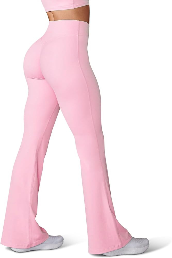 HEGALY Women's Flare Yoga Pants - Crossover Flare Leggings Buttery Soft High Waisted Workout Casu... | Amazon (US)