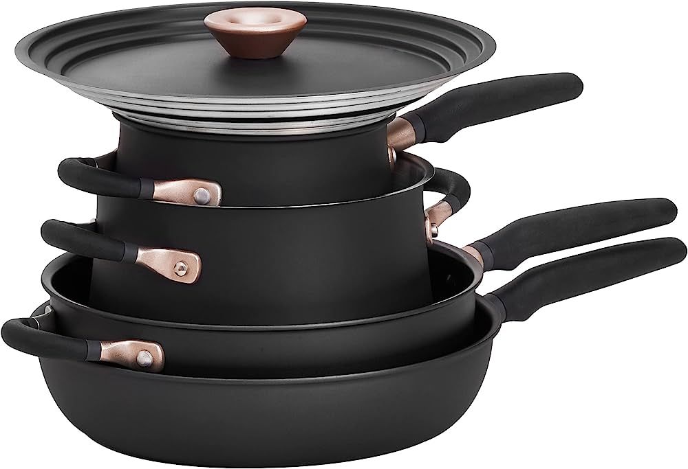Meyer Accent Series - Hard Anodized Nonstick and Stainless Steel Pots and Pans / Essential Cookwa... | Amazon (US)