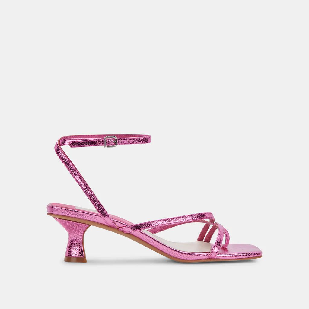 BAYLOR HEELS MAGENTA CRACKLED STELLA | DolceVita.com