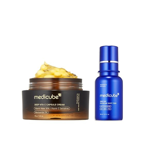medicube Flawless Skin: Deep Vitamin C Golden Capsule Face Moisturizer and Zero Exosome Shot 7,50... | Amazon (US)