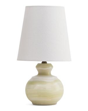 13in Solid Jade Mini Lamp | TJ Maxx