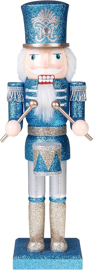 Clever Creations Blue Drummer 14 Inch Traditional Wooden Nutcracker, Festive Christmas Décor for... | Amazon (US)