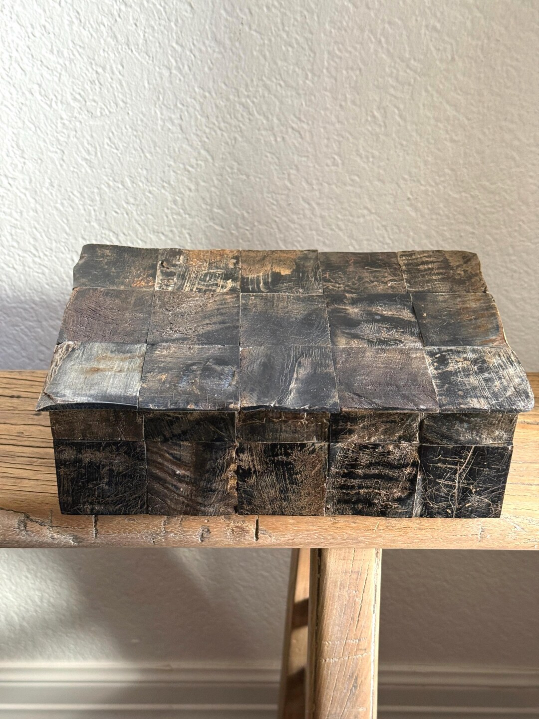 Basketweave Horn Box (medium) - Etsy | Etsy (US)