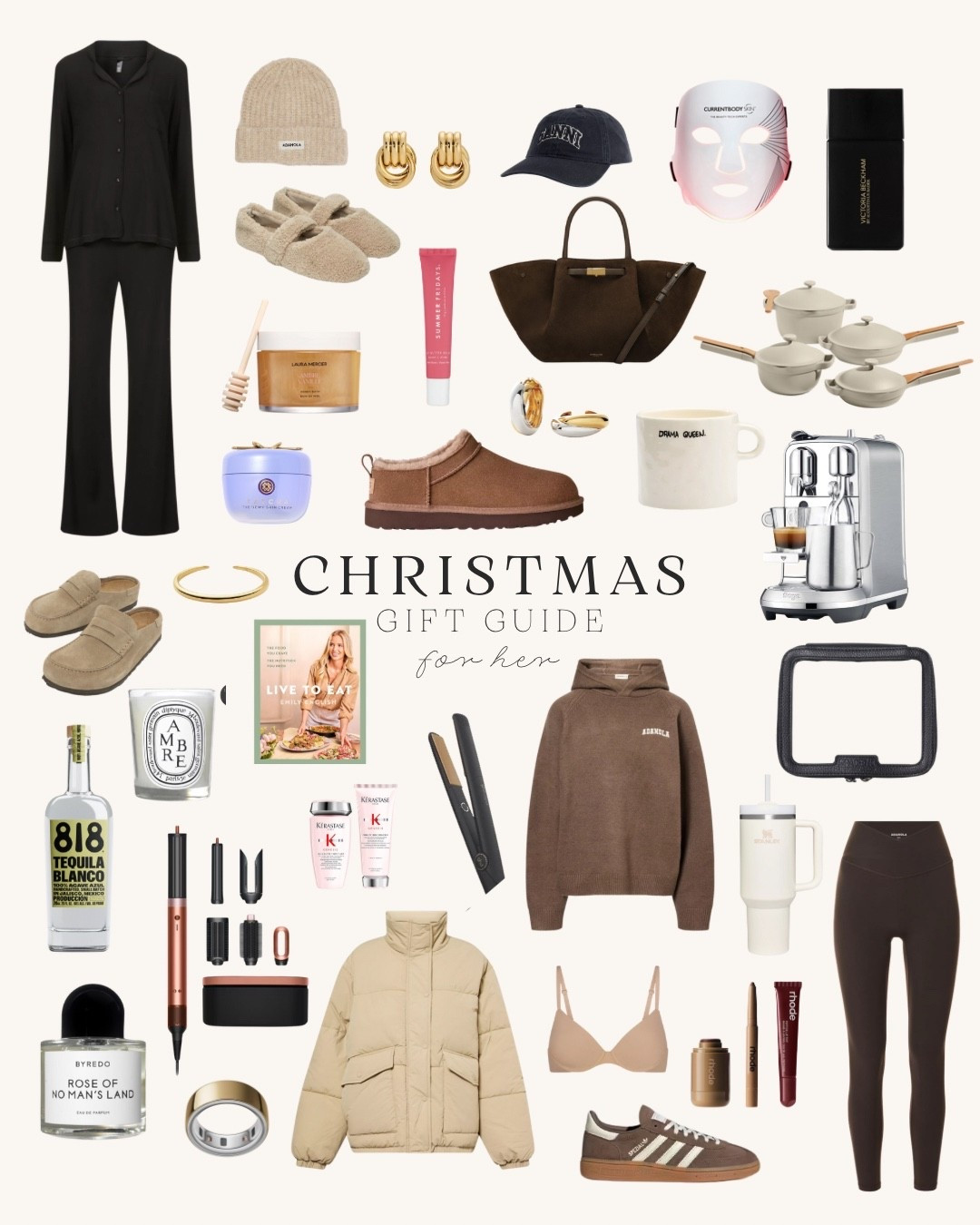 Christmas Gift Guide For Her 

gift guide, make up, beauty, dyson, gift ideas, presents, coffee machine, demellier bag, our place pans, slippers, candles, Adanola, jewellery

#LTKgiftguide #LTKuk #LTKfestive