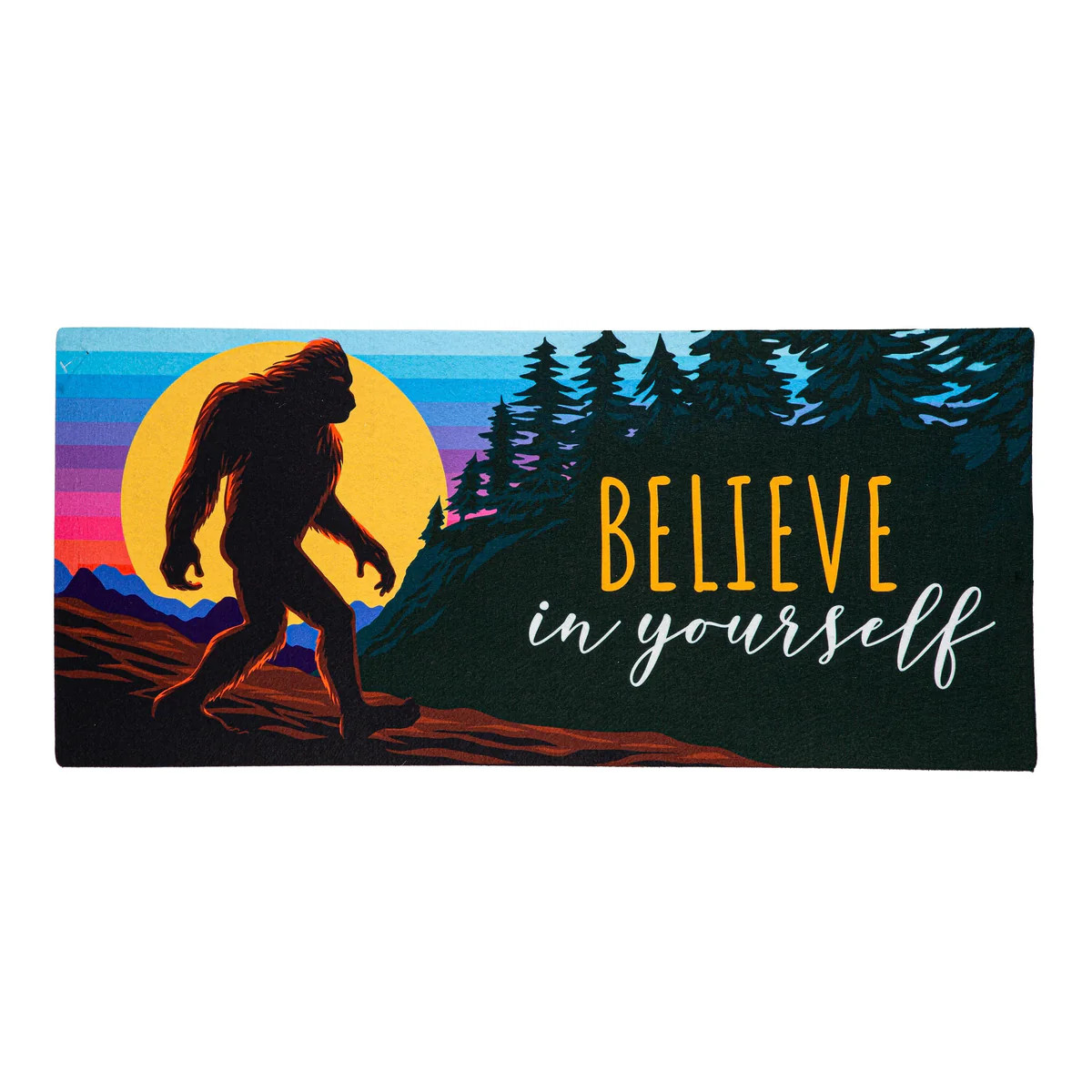 Big Foot Believe In Yourself Sassafras Switch Mat | My Evergreen