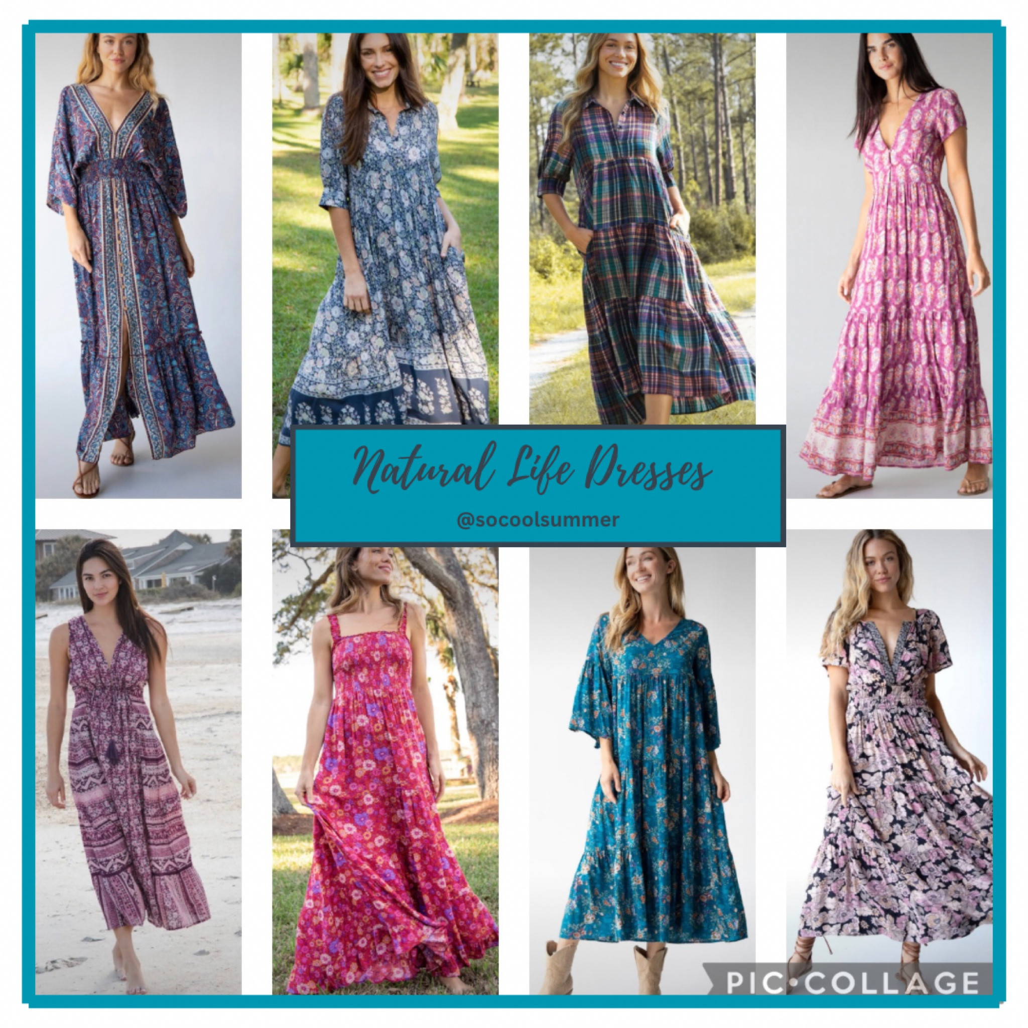 Pretty dresses in summer colors from Natural Life. Pick one of these prints, pull out the colors for your family, and add some denim and you’re done!

#LTKfindsunder100 #LTKSeasonal #LTKstyletip