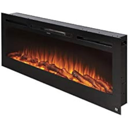 Touchstone ValueLine 50" 10-Color, in-Wall Recessed, Electric Fireplace, 50 Inch Wide, Logset & Crys | Amazon (US)