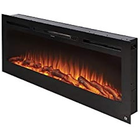Touchstone ValueLine 50" 10-Color, in-Wall Recessed, Electric Fireplace, 50 Inch Wide, Logset & Crys | Amazon (US)