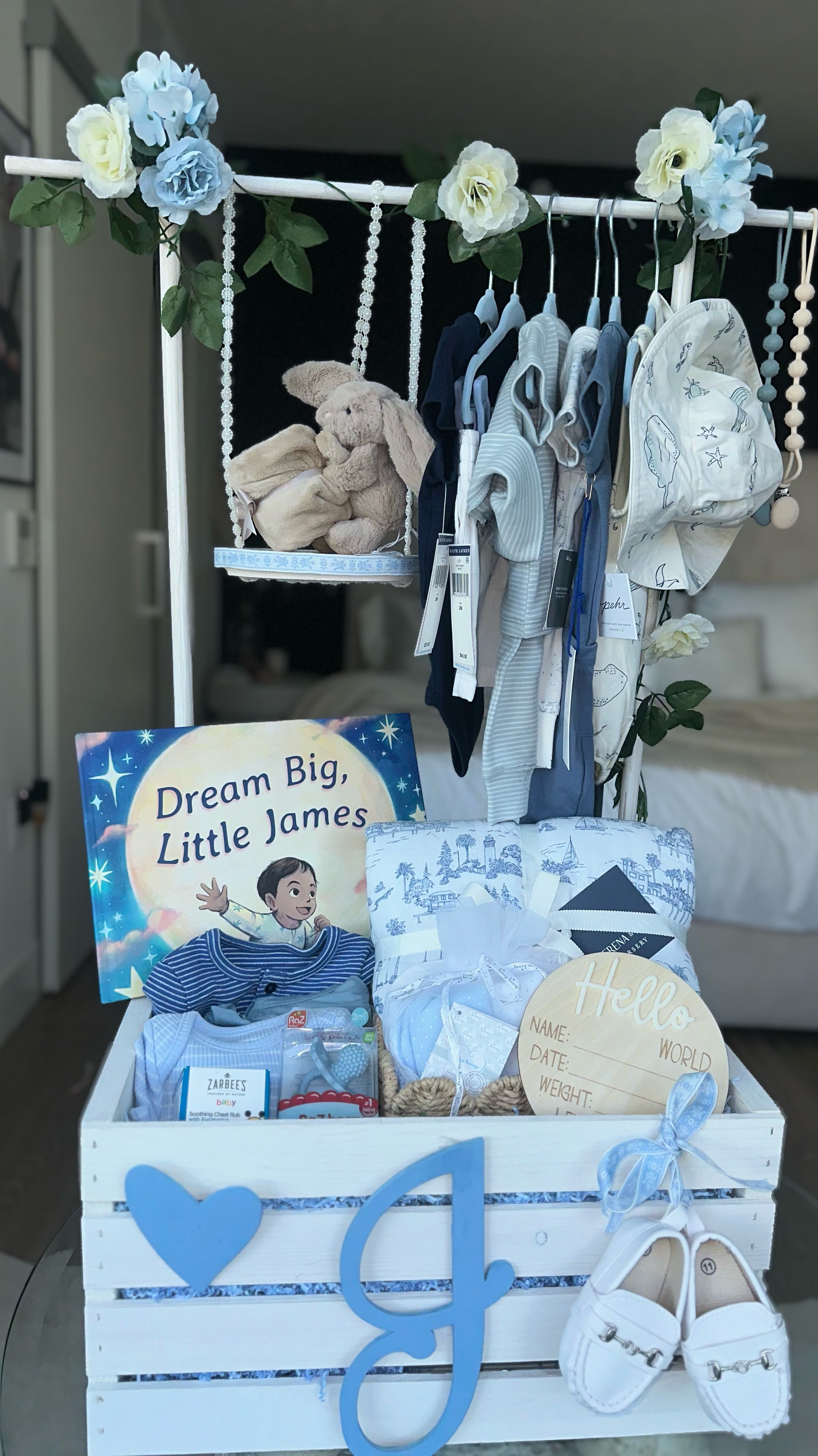 The cutest baby shower gift I made for my best friend 🩵 this was so much fun to make! 

Baby boy, shower gift, baby shower diy, newborn

#LTKFamily #LTKWatchNow #LTKBaby