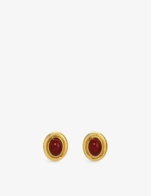 HEAVEN MAYHEM - Prize Brass Stud Earrings | Selfridges.com | Selfridges