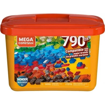 Mega Construx Large Core Tub, Multi-Colored with 790-Pieces | Walmart (US)