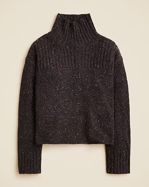 Ribbed turtleneck sweater in donegal wool blend | J. Crew US