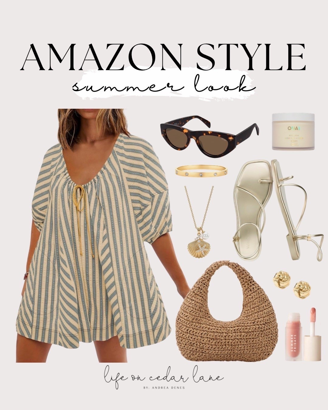 Stylish and comfy Amazon summer look, perfect for a day at the beach! #amazonstyle #summervibes

#LTKOver40 #LTKSaleAlert #LTKmomlife