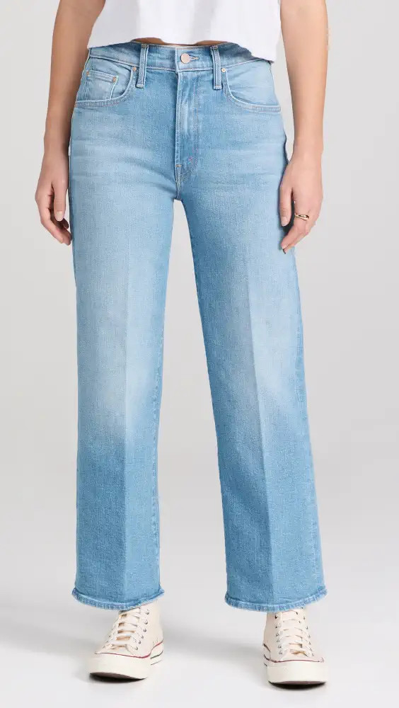 MOTHER High Waisted Spinner Zip Heel Jeans | Shopbop | Shopbop