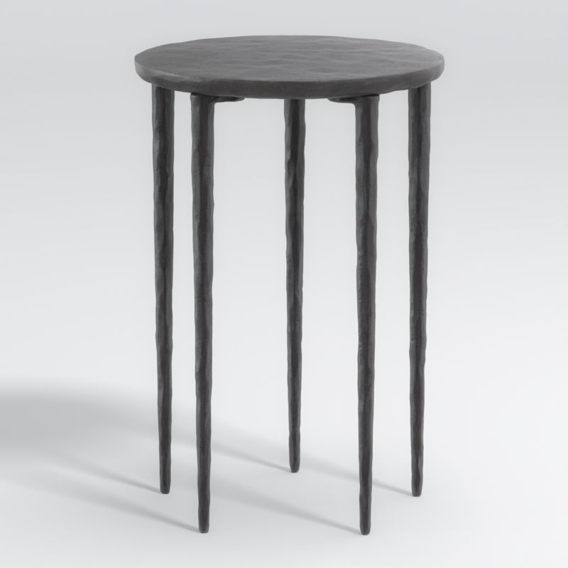 Staal Cast Aluminum Round End Table + Reviews | Crate & Barrel | Crate & Barrel