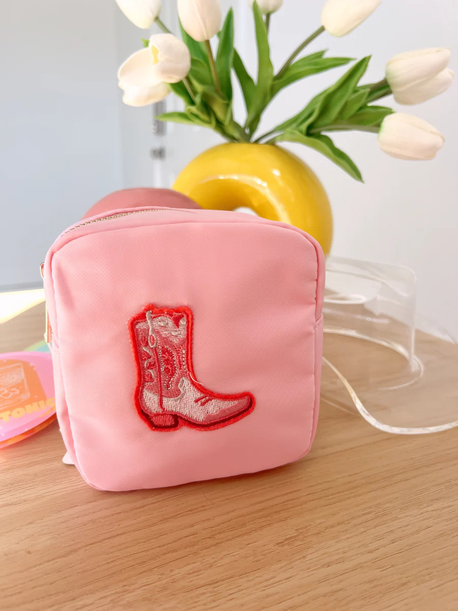 Cowgirl Boot - Pink Mini Nylon | KenzKustomz