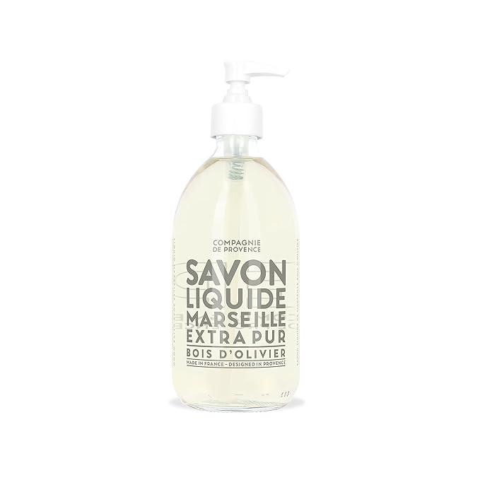 Compagnie de Provence Savon de Marseille Extra Pure Liquid Soap - Olive Wood - 16.7 Fl Oz Glass P... | Amazon (US)