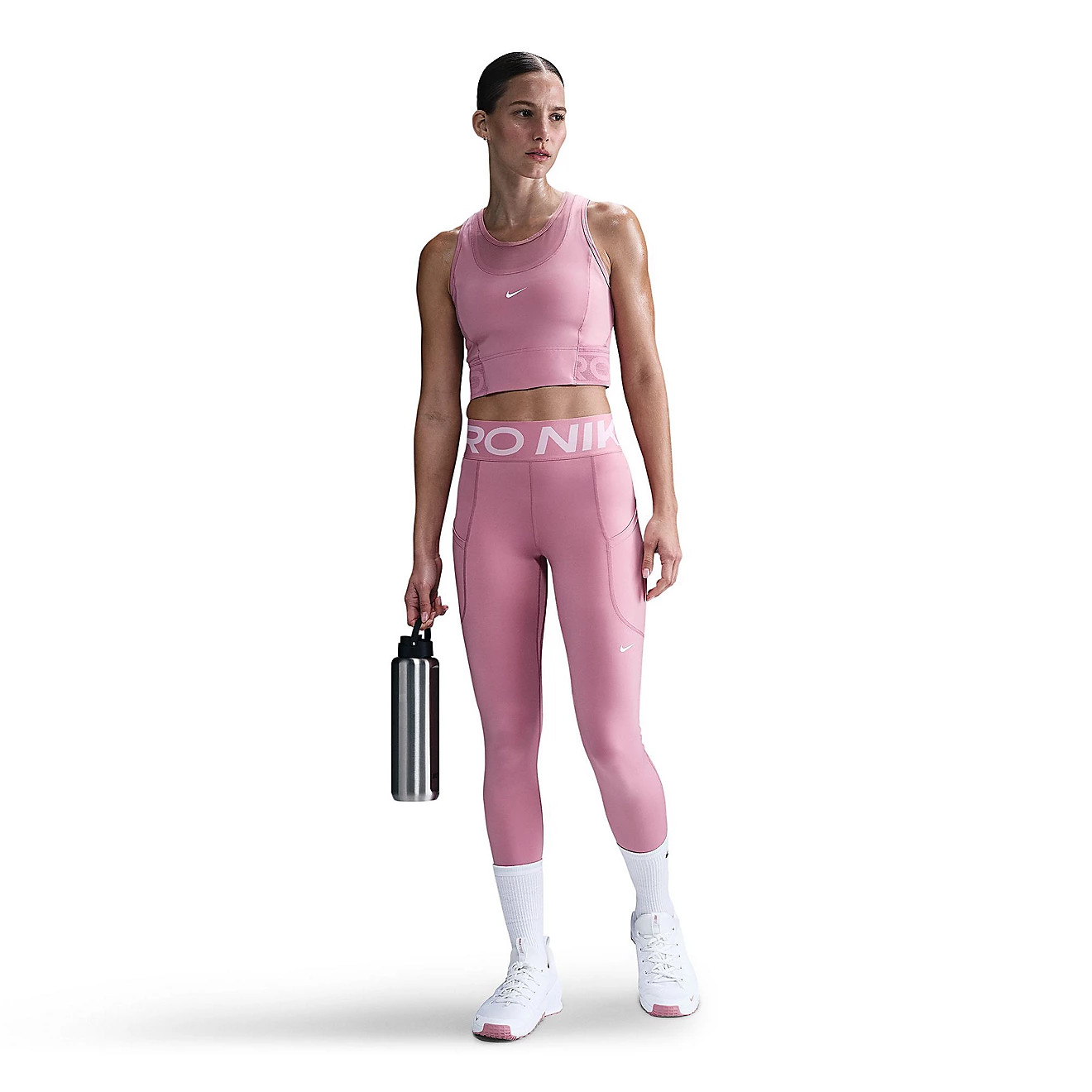 Nike Women's Pro Dri-FIT Cropped Tank Top | Academy Sports + Outdoors